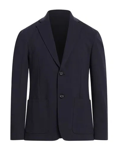 Dondup Man Blazer Navy Size 44 Viscose, Polyamide, Elastane