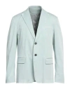 Dondup Man Blazer Sage Green Size 36 Cotton, Elastane In Sage Green
