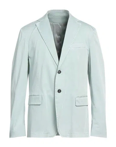 Dondup Man Blazer Sage Green Size 36 Cotton, Elastane