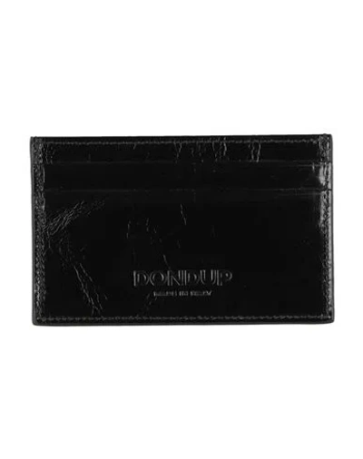Dondup Man Cardholder Black Size - Calfskin