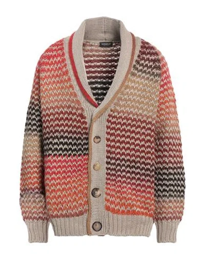 Dondup Man Cardigan Beige Size 44 Cotton, Wool, Acrylic, Polyamide, Alpaca Wool