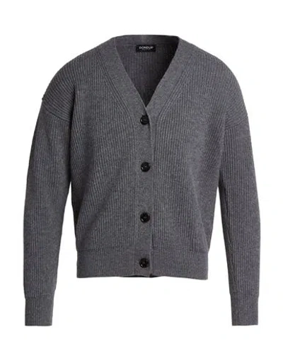 Dondup Man Cardigan Grey Size 34 Wool, Cashmere In Gray