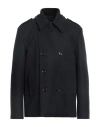 Dondup Man Coat Midnight Blue Size 42 Virgin Wool, Polyamide, Cashmere In Blue