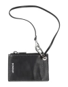 Dondup Man Crossbody Wallet Black Size - Leather In Black