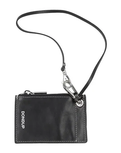 Dondup Man Crossbody Wallet Black Size - Leather