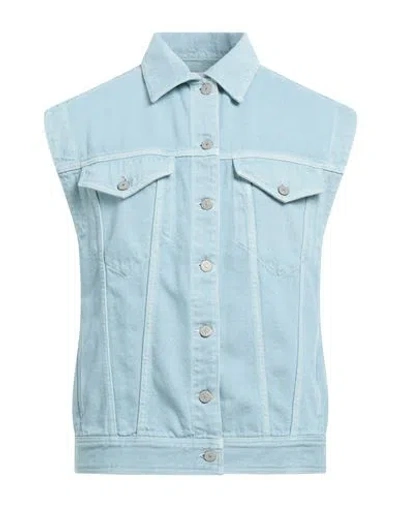 Dondup Man Denim Outerwear Blue Size S Cotton