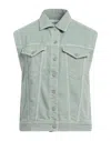 Dondup Denim Outerwear In Sage Green