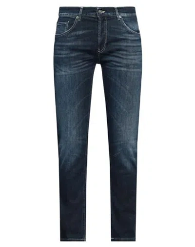 Dondup Man Jeans Blue Size 35 Cotton, Elastomultiester, Elastane