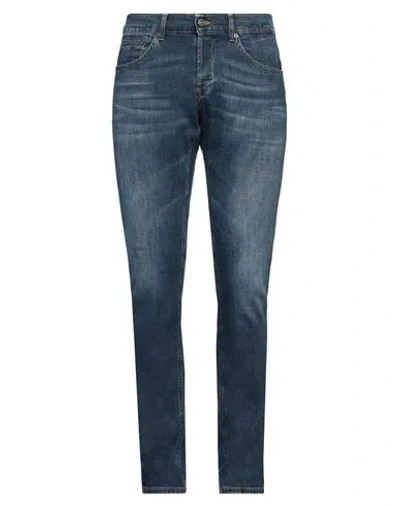 Dondup Man Jeans Blue Size 33 Cotton, Elastomultiester, Elastane