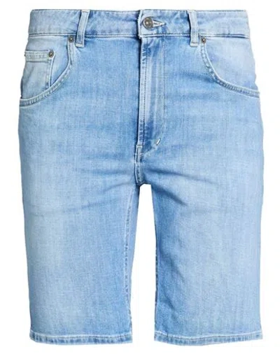 Dondup Man Denim Shorts Blue Size 36 Cotton, Elastomultiester, Elastane