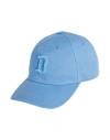 Dondup Man Hat Azure Size Onesize Cotton In Blue