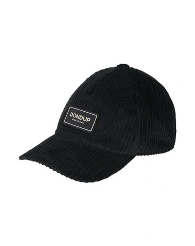 Dondup Man Hat Black Size Onesize Cotton, Elastane