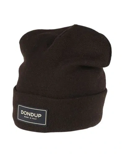 Dondup Man Hat Dark Brown Size Onesize Wool, Acrylic