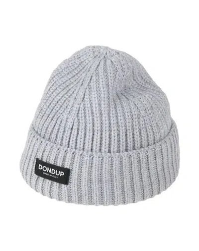 Dondup Man Hat Grey Size Onesize Wool, Acrylic In Grey