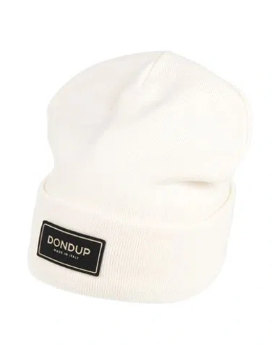 Dondup Man Hat Ivory Size Onesize Wool, Acrylic In White