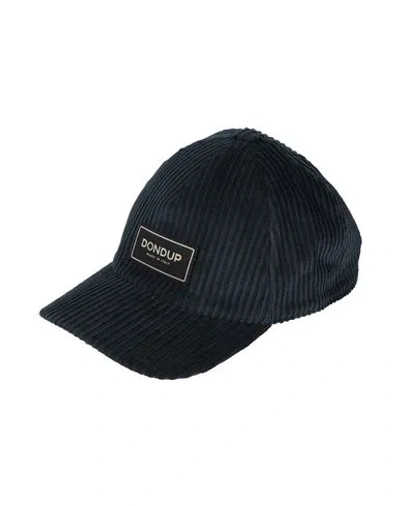 Dondup Man Hat Midnight Blue Size Onesize Cotton, Elastane
