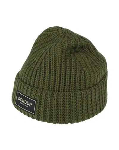 Dondup Man Hat Military Green Size Onesize Wool, Acrylic