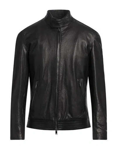 Dondup Man Jacket Black Size 46 Lambskin