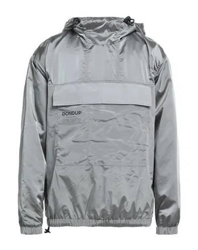 Dondup Man Jacket Grey Size M Polyamide In Gray