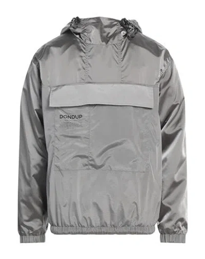 Dondup Man Jacket Grey Size Xl Polyamide In Gray