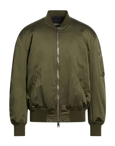 Dondup Man Jacket Military Green Size 42 Cotton