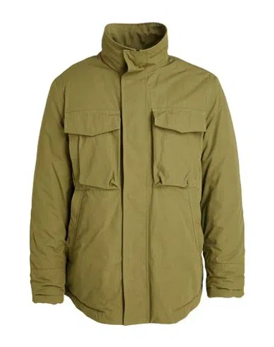 Dondup Man Jacket Military Green Size 44 Cotton, Nylon