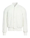 Dondup Man Jacket White Size 40 Polyamide, Elastane In White