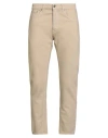 Dondup Man Jeans Beige Size 32 Cotton, Elastane In Neutral