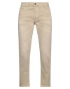 Dondup Man Jeans Beige Size 35 Cotton, Elastane In Neutral