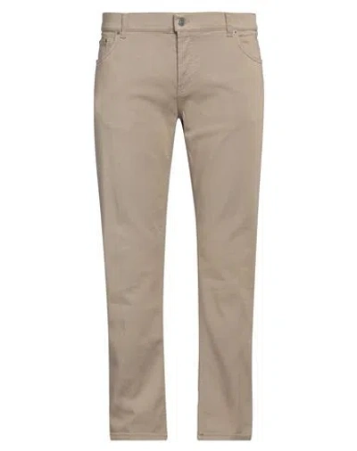 Dondup Man Jeans Beige Size 40 Cotton, Elastomultiester, Elastane