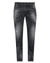 Dondup Man Jeans Black Size 35 Cotton, Elastane In Black