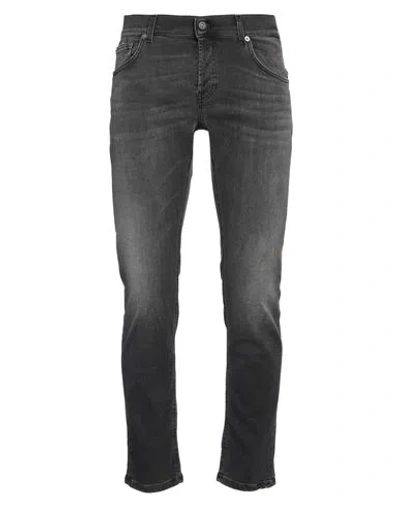 Dondup Man Jeans Black Size 33 Cotton, Elastane