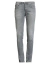 Dondup Man Jeans Black Size 32 Organic Cotton, Recycled Elastane In Gray
