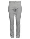Dondup Man Pants Grey Size 33 Cotton, Elastane In Gray