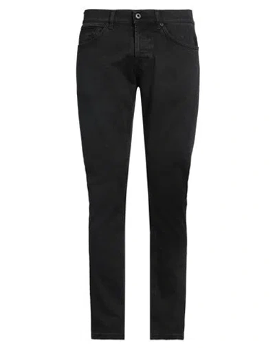 Dondup Man Jeans Black Size 34 Cotton, Elastane