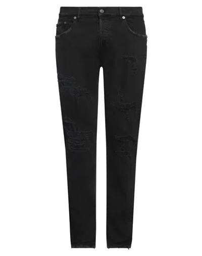 Dondup Man Jeans Black Size 35 Cotton, Elastane