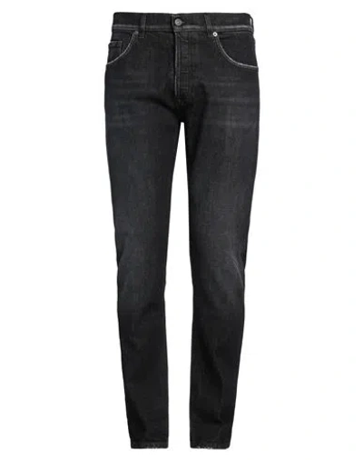 Dondup Man Jeans Black Size 35 Cotton, Elastane