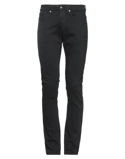 DONDUP DONDUP MAN JEANS BLACK SIZE 35 COTTON, ELASTANE
