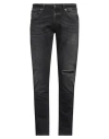 Dondup Man Jeans Black Size 33 Cotton, Polyester, Modal, Elastane In Black