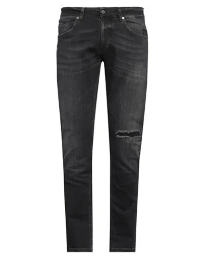 Dondup Man Jeans Black Size 33 Cotton, Polyester, Modal, Elastane