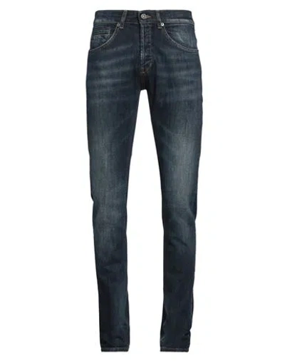 Dondup Man Jeans Blue Size 29 Cotton, Elastane