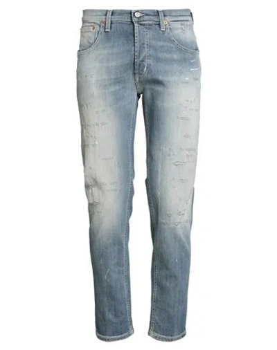 Dondup Man Jeans Blue Size 30 Cotton, Elastane