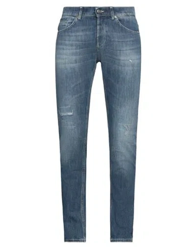 Dondup Man Jeans Blue Size 30 Cotton, Elastane