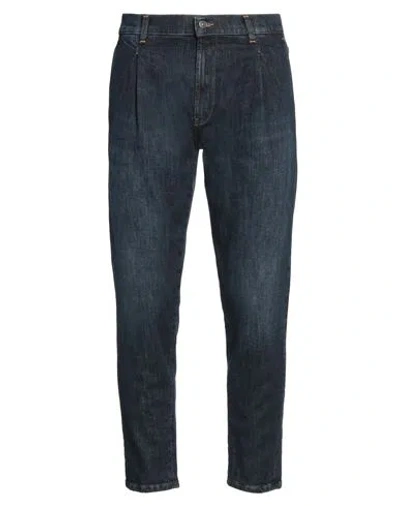 Dondup Man Jeans Blue Size 30 Cotton, Elastane In Black
