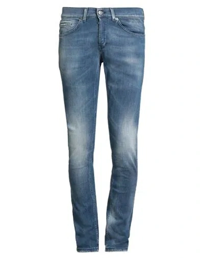 Dondup Man Jeans Blue Size 30 Cotton, Elastomultiester, Elastane
