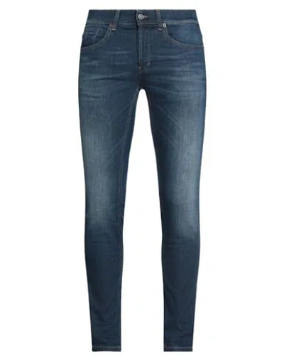 Dondup Man Jeans Blue Size 30 Cotton, Elastomultiester, Elastane