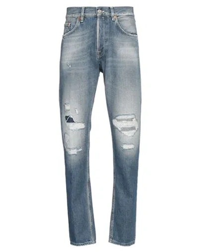 Dondup Man Jeans Blue Size 31 Organic Cotton