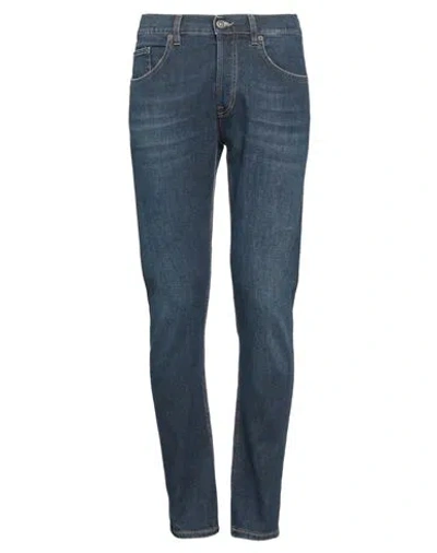 Dondup Man Jeans Blue Size 32 Cotton, Elastomultiester, Elastane