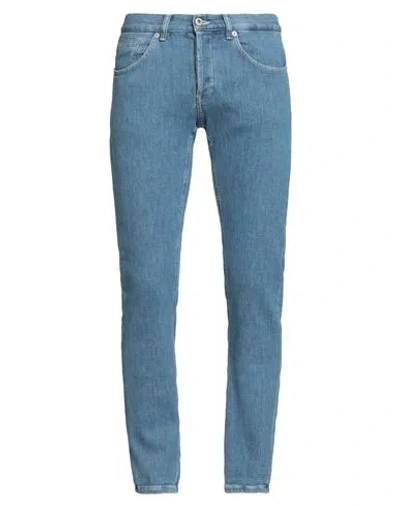 Dondup Man Jeans Blue Size 32 Cotton, Polyester, Elastane