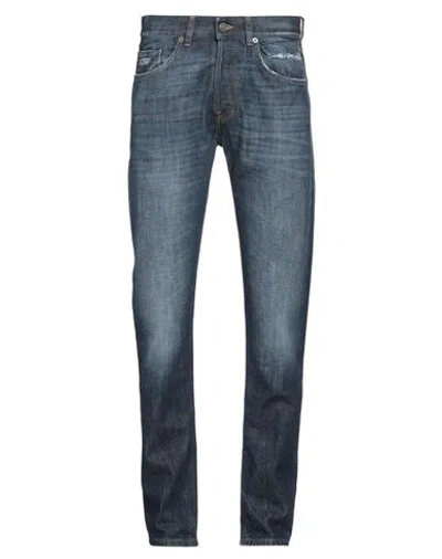 Dondup Man Jeans Blue Size 32 Cotton, Recycled Cotton